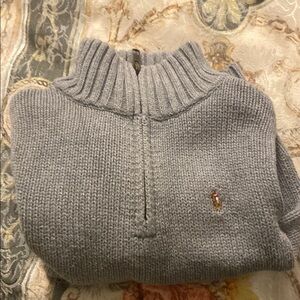 Polo by Ralph Lauren Blue Quarter-Zip Sweater